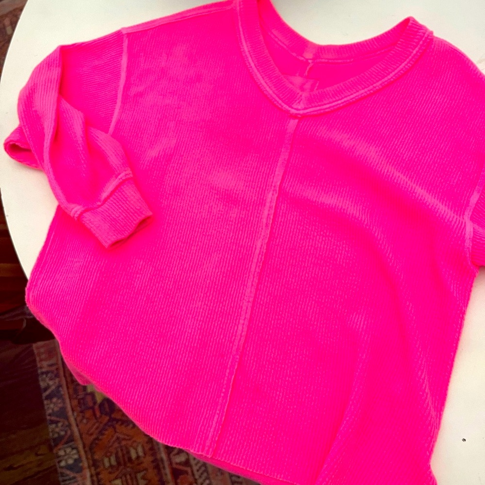 Pink oversized sweatshirt